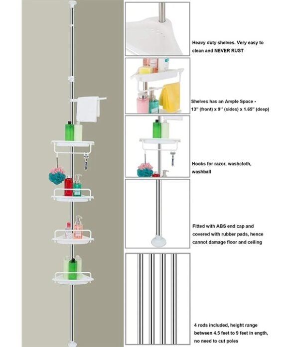Esquinero Organizador 3 Esquinero Organizador Baño 4 Repizas