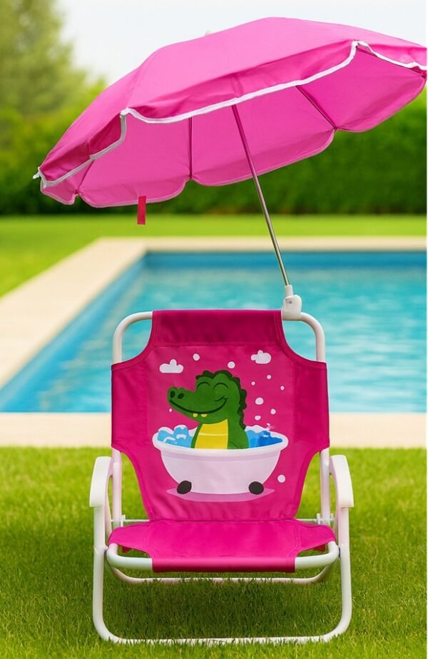 paisaje 3 Silla Plegable para Niños con Sombrilla