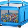 Corral Seguridad Niños Hexagonal Con Aro De Basket /premium
