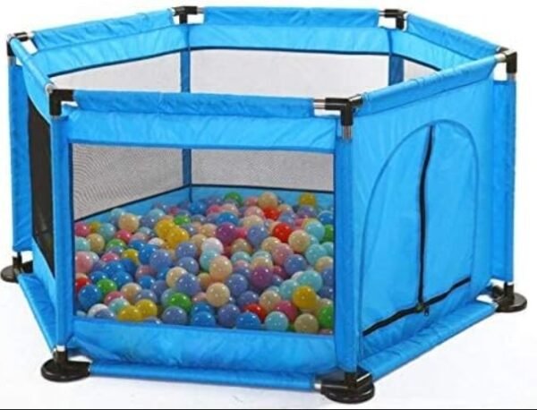 Corral Seguridad Niños Hexagonal Con Aro De Basket /premium