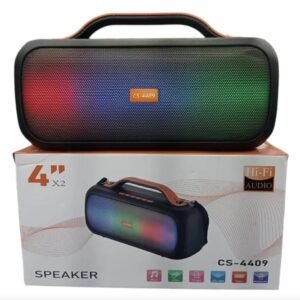 portada Parlante Portátil Recargable 4x2 Doble Cs-4409